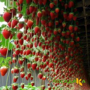Клубника ампельная Анастасия купить по цене от 370р. в интернет-магазине «Посадика» с доставкой почтой в в Ардоне и по всей России – [изображение №1].