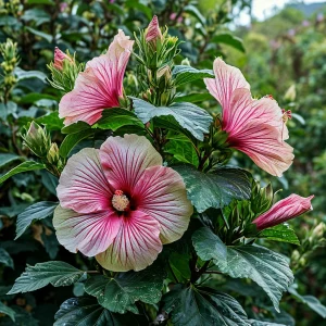 Гибискус Иден Бьюти купить по цене от 460р. в интернет-магазине «Посадика» с доставкой почтой в в Ардоне и по всей России – [изображение №1].